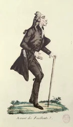 Je Viens des Feuillants, karikatuur van de Franse Revolutie, c.1791-92